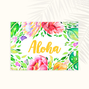 Tropical Blooms: Aloha