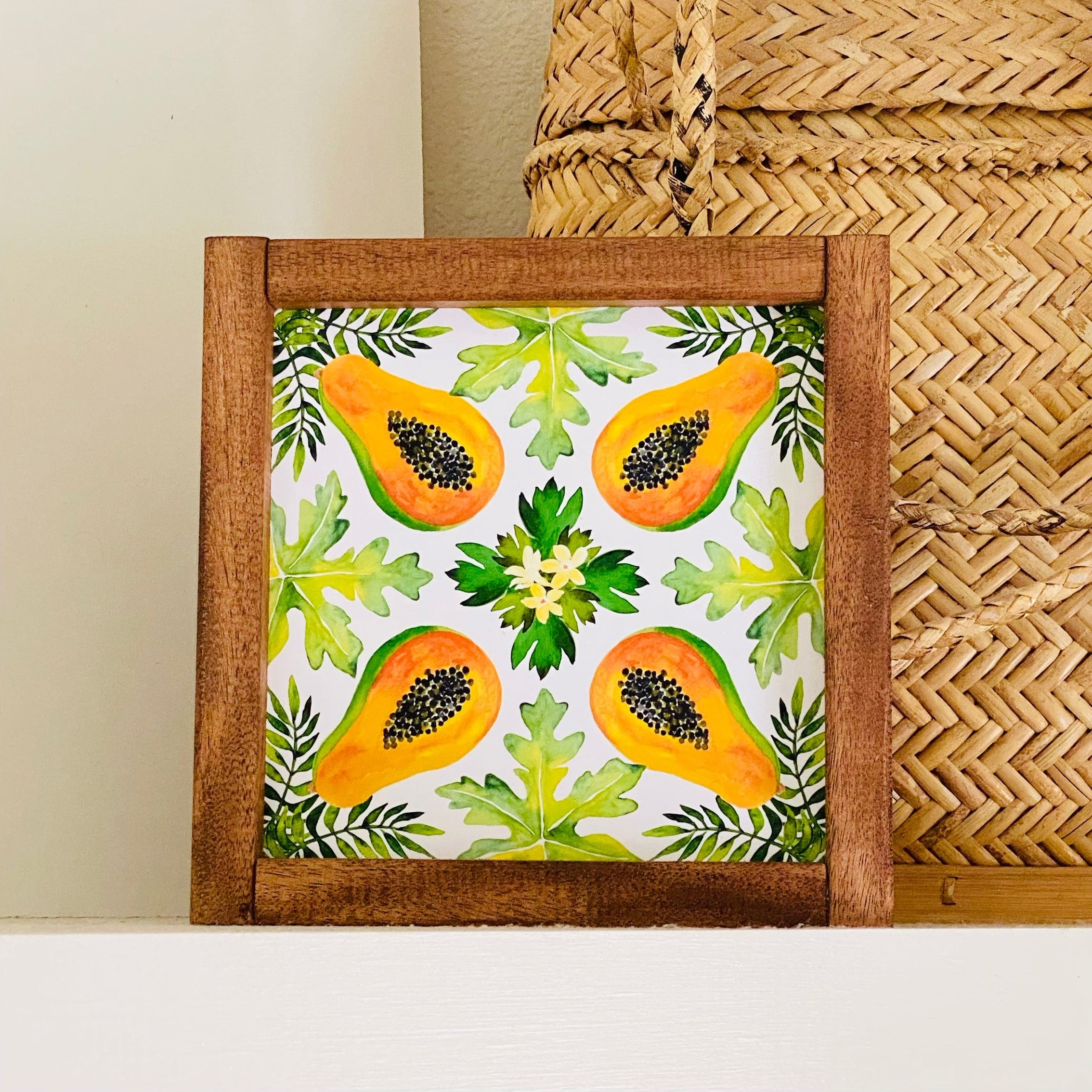 Papaya Quilted Aloha